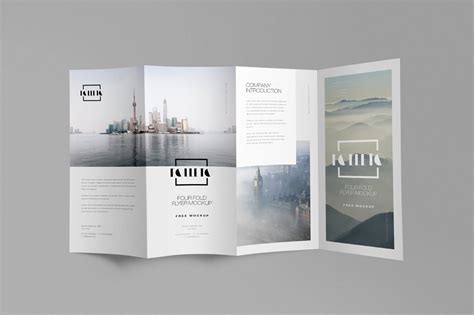 Quad Fold Brochure Mockups | Flyer Templates ~ Creative Market