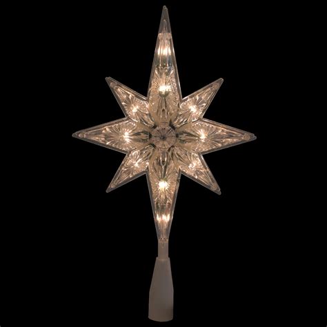 Northlight 10.75" Faceted Star of Bethlehem Christmas Tree Topper - Clear Lights 191296026253 | eBay