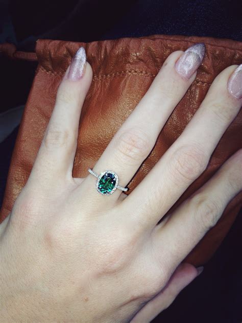 Emerald Engagement Ring