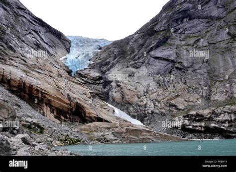 Languages of the jostedal glacier in norway Stock Photo - Alamy