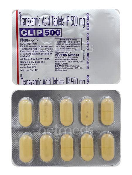 Clip 500mg Tablet 10'S - Buy Medicines online at Best Price from Netmeds.com