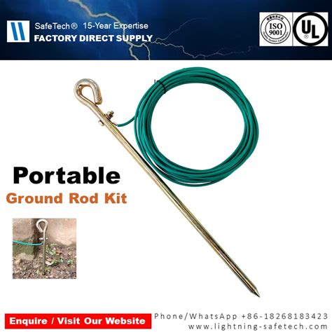 Portable Ground Rod Kit⚡Manufacturer Direct ️Per CE,UL,NEC ️Easy to ...