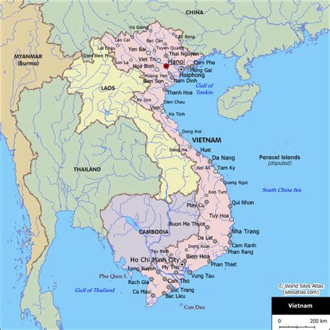 Vietnam World Map - Vietnam Map World Atlas - World Map China Vietnam