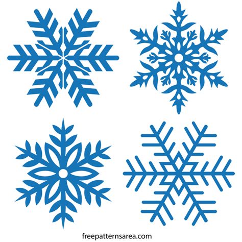 Free Snowflake Stencil SVG Vector - FreePatternsArea