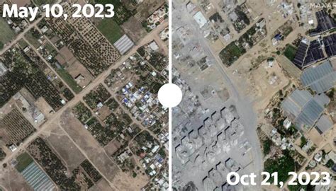 Israel-Hamas war: Startling before and after pictures show scale of ...