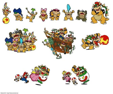 "Koopa Family" promotional artwork. Posted by @VGArtandTidbits | Geek ...