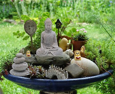 Zen Garden Accessories Miniature Buddha Garden Kit Micro Landscape ...