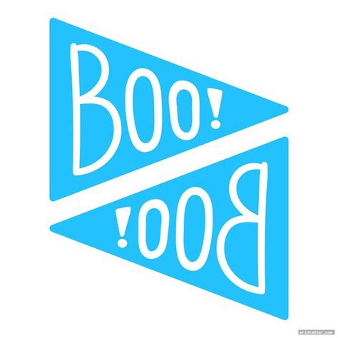 Boo Letters Printable - Ghost, Pumpkin, Cool! - Gridgit.com