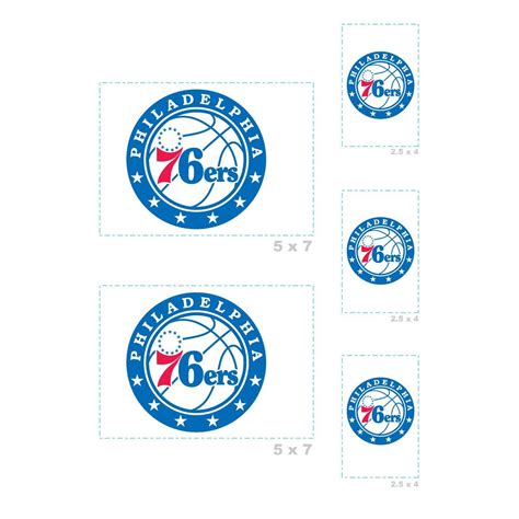 Philadelphia 76ers: Logo Minis - Officially Licensed NBA Outdoor Graph ...