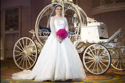 Cinderella Wedding Dress Lily James: Official Disney Cinderella Wedding Dress for Brides | Glamour