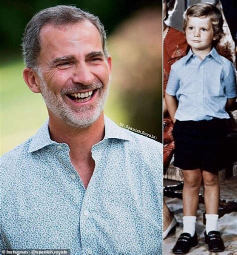 Spanish royal fans share a sweet throwback snap of King Felipe as a blond-haired child, 5 ...