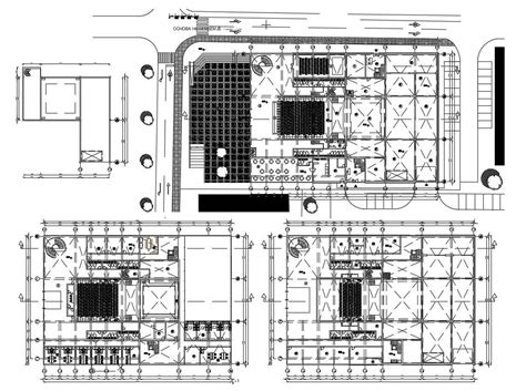 Multiplex Cinema Floor Plan - Cadbull