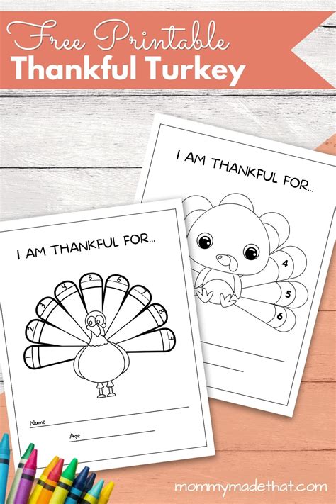 Thankful Turkey Printable