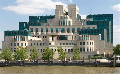 The SIS Building in Vauxhall, London, also known as the MI6 Building. The headquarters of the ...