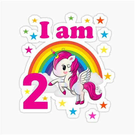 "Copy of I'm 2 unicorn birthday 2 year old birthday boy t-shirt gift idea second birthday girl ...