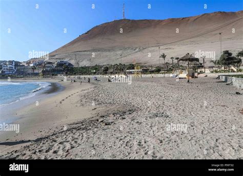 Beach of Arica Chile. Morro de Arica, Chile. Arica is a port city in northern Chile known for ...