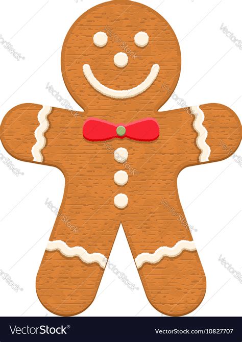 Gingerbread man Royalty Free Vector Image - VectorStock