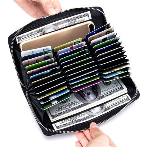 High Capacity 36 Card Slots RFID Wallet » Petagadget