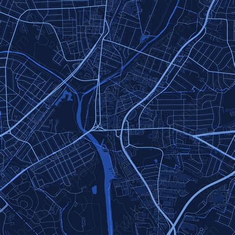 Washington D.C. - Dark Blue Vector Map | Boundless Maps