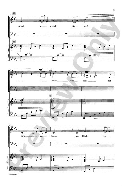 Amazing Grace: SATB Choral Octavo - Digital Sheet Music Download