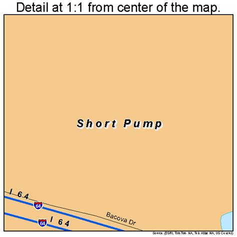 Short Pump Virginia Street Map 5172272