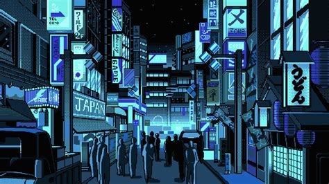 #people #street pixel art #Japan #1080P #wallpaper #hdwallpaper # ...