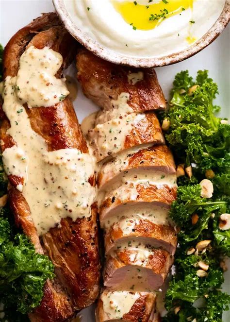 Pork Tenderloin with Creamy Mustard Sauce | Recipe | Pork fillet recipes, Pork recipes, Pork ...