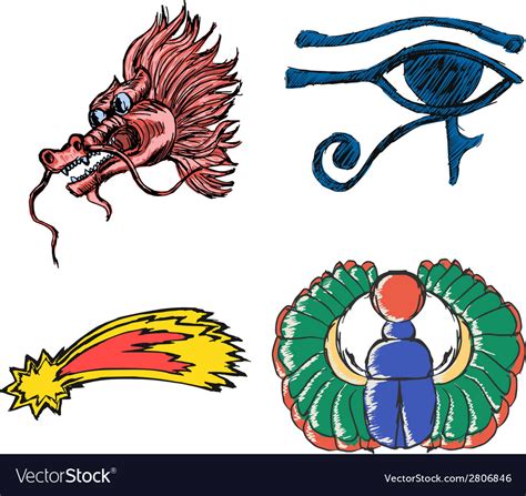 Esoteric symbols Royalty Free Vector Image - VectorStock