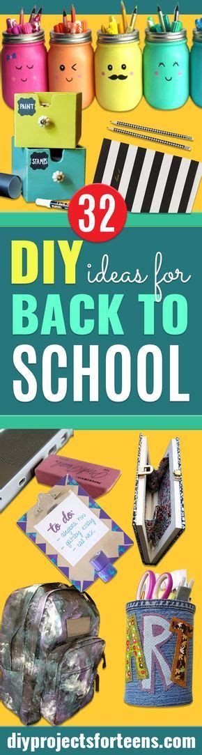 32 DIY Ideas for Back To School Supplies | School diy, Diy school supplies, Diy back to school