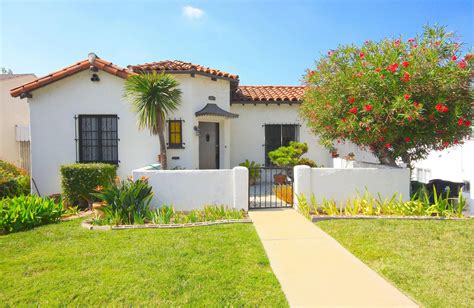 Front courtyard in California Spanish Bungalow home ... # ...