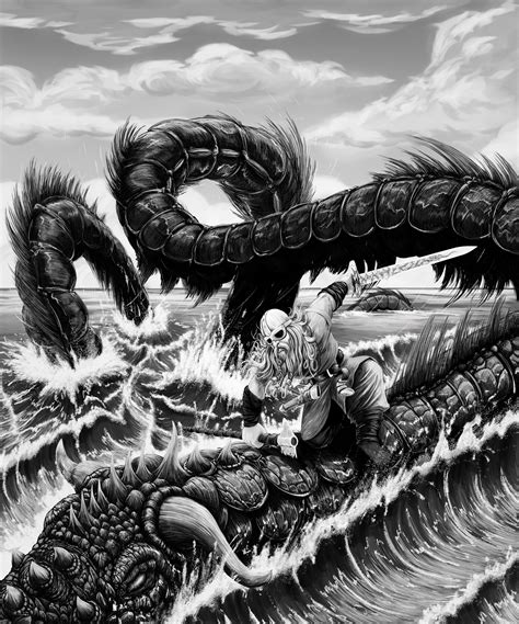 In Norse mythology, Jörmungandr (Old Norse: Jǫrmungandr, pronounced [ˈjɔrmuŋɡandr̥], meaning ...