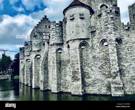 Ghent medieval castle Stock Photo - Alamy