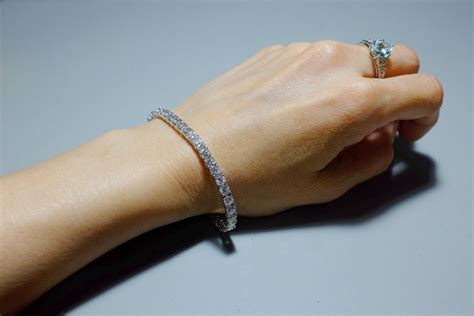 8 carat Diamond Tennis Bracelet 18k WG | Gem Gardener