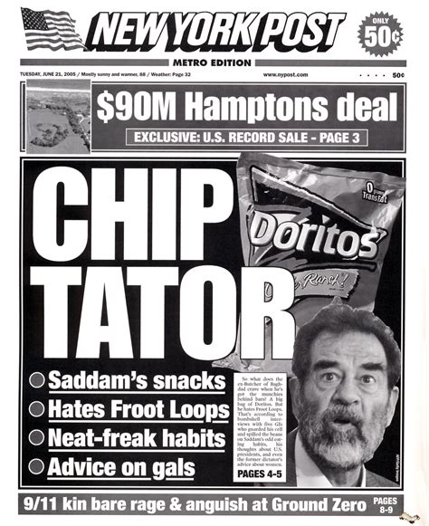 Chuck's Fun Page 2: Tabloid headlines