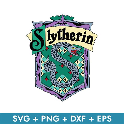 Slytherin Crest Svg, Harry Potter House Crest Svg, School Of - Inspire ...