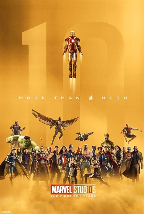 Marvel Studios Celebrating 10th Anniversary Posters | POPSUGAR ...