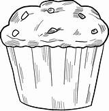 Muffin coloring page  ColouringPages sketch template