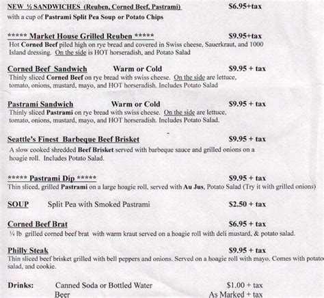 Market House Meats menu, Menu restauracji Market House Meats, Downtown, Seattle - Urbanspoon/Zomato