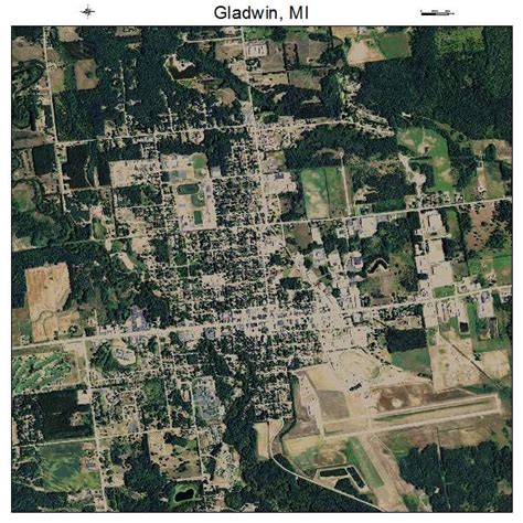 Aerial Photography Map of Gladwin, MI Michigan