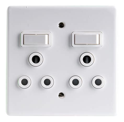 crabtree double plug 4×4 classic – Belgravia Hardware