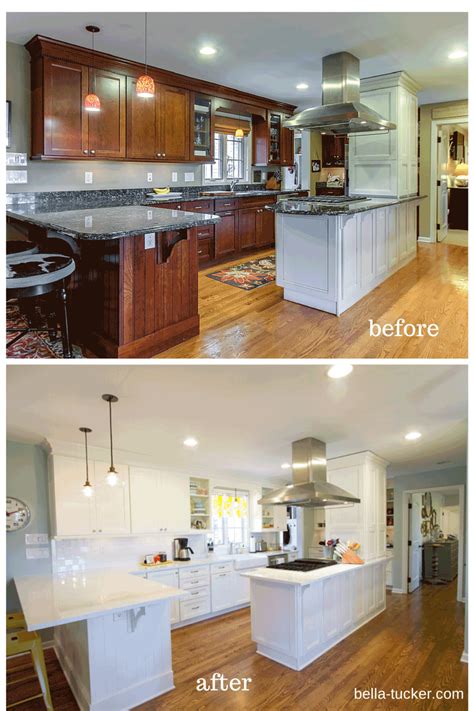 How To Paint Your Brown Kitchen Cabinets White - Belletheng