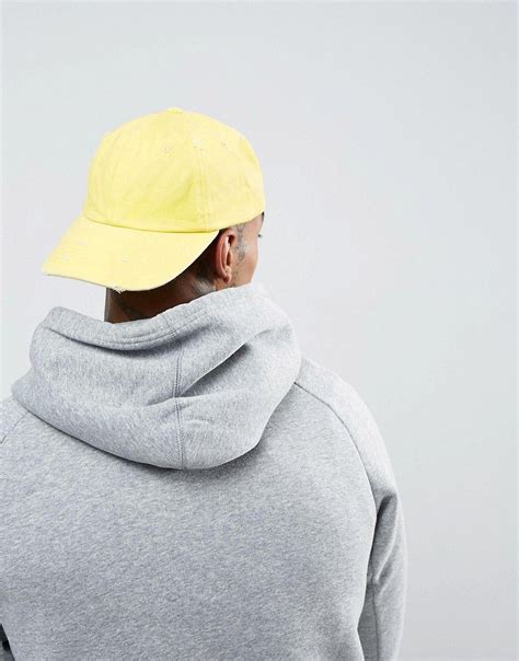 ASOS Baseball Cap In Washed Yellow - Yellow | Asos menswear, Hats for men, Baseball cap