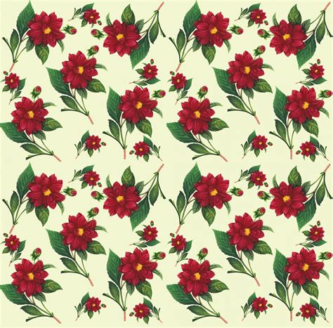 Floral Wallpaper Seamless Pattern Free Stock Photo - Public Domain Pictures