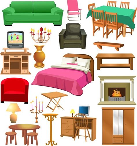 Vector Furniture Vector for Free Download | FreeImages