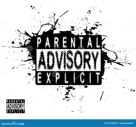 Parental Advisory Label Sign Vector Illustration | CartoonDealer.com ...