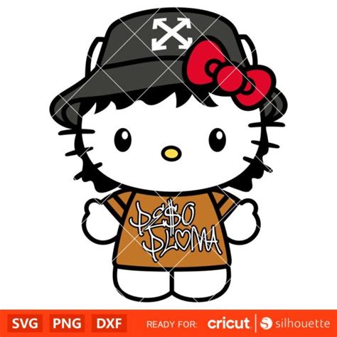 Peso Pluma Hello Kitty Svg, Sanrio Svg, Hello Kitty Svg, Kawaii Svg, Cricut, Silhouette Vector ...