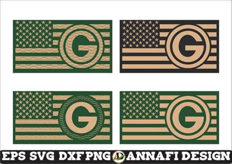 Green Bay Packers Wooden Flag SVG Green Bay Packers Flag Svg | Etsy