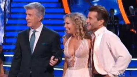 Robert Herjavec Kissing Kym Johnson: Dancing With The Stars