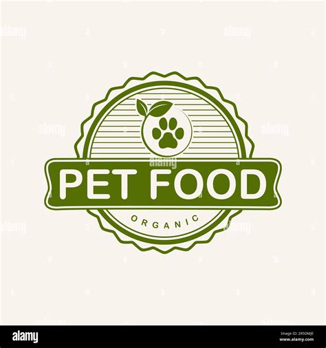 Pet food organic logo Template Design Creative idea Stock Vector Image & Art - Alamy