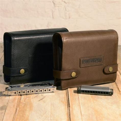 Nine-Pack Blues Harmonica Case by Pinegrove Leather